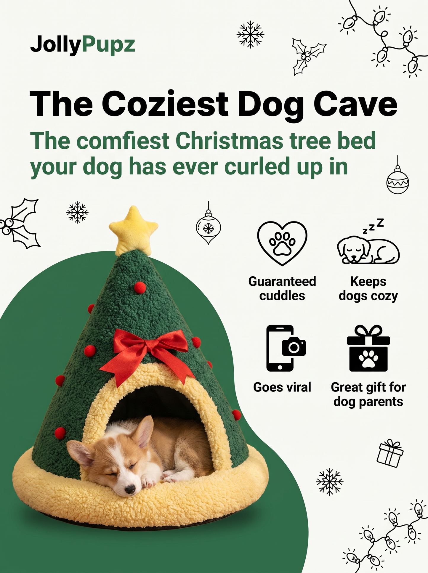 JollyPupz - Christmas Bow Tree
